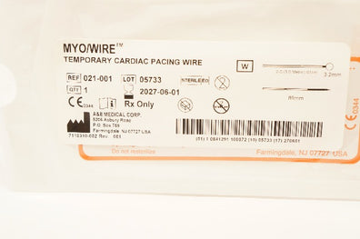 A&E Medical 021-001 2-0 MYO/Wire Temporary Cardiac Pacing Wire 61cm x 3.2mm 89mm